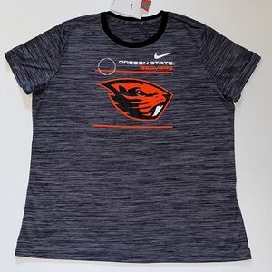 Nike Oregon State Beavers dri-fit Shirt womens XL gray OSU NWT